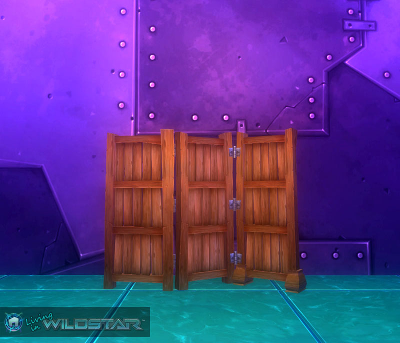Wildstar Housing - Triple Wall Divider (Honey)