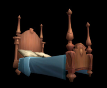 Wildstar Housing - Bed (Wooden)