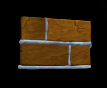 Wildstar Housing - Gingerbread Wall (Frosted)