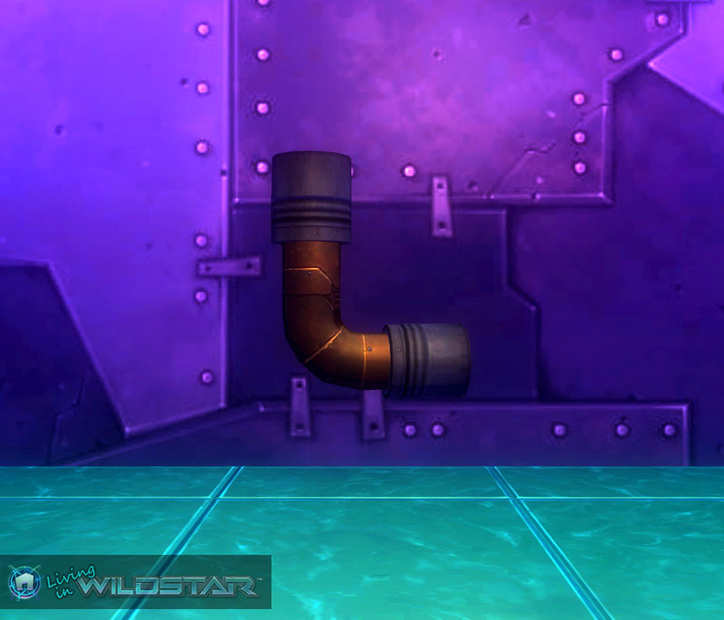 Wildstar Housing - Redmoon Sewage Pipe (L-Shape)