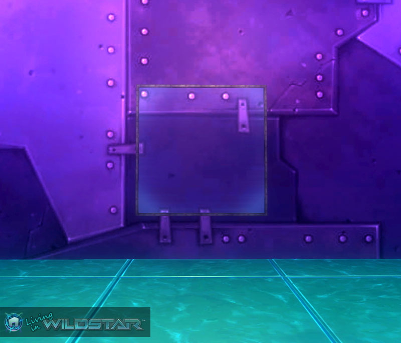 Wildstar Housing - Glass (Square) with Burnished Metal