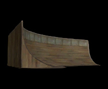Wildstar Housing - Curved Quarter Pipe (Small)