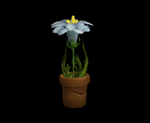 Wildstar Housing - Flower Pot (Blue)