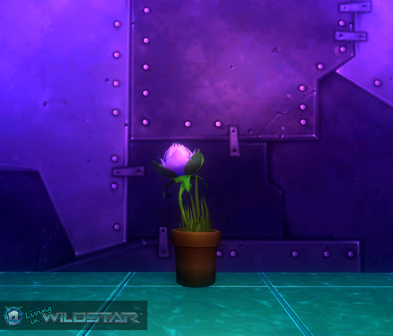 Wildstar Housing - Flower Pot (Purple)