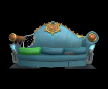 Wildstar Housing - Tattered Couch (Blue)