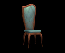 Wildstar Housing - Cushioned Chair (Blue)