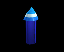 Wildstar Housing - Firework Crate Piece - Blue Rocket