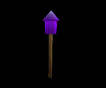 Wildstar Housing - Firework Crate Piece - Purple Bottle Rock