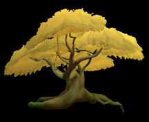 Wildstar Housing - Deciduous Tree (Golden)