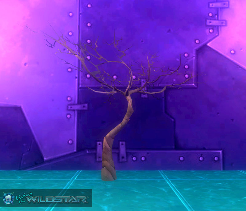 Wildstar Housing - Withered Tree (Olive-Green)